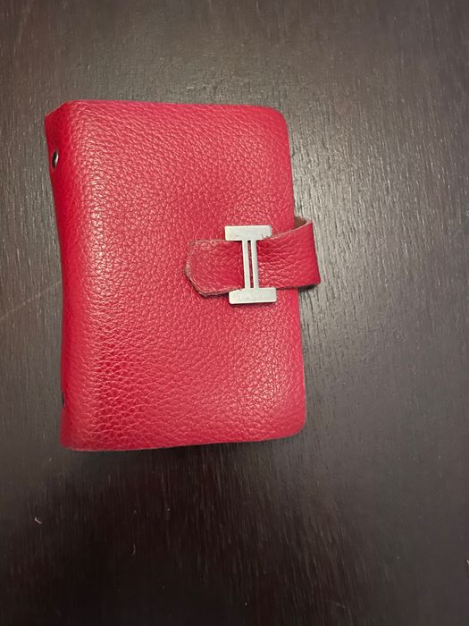 Porta Cartões em Pele Vermelha