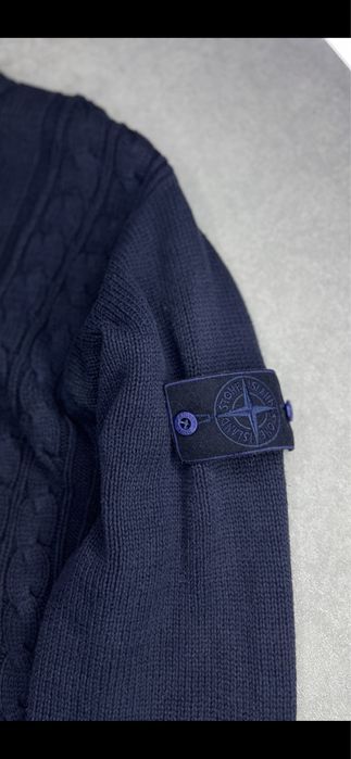 свитер stone island винтаж оригинал редкая линейка с синим патчем L