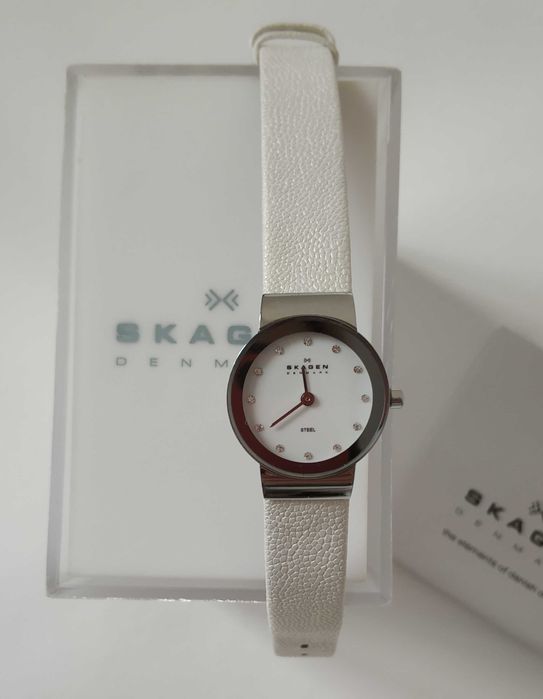 Новые! Часы Skagen, камни Swarovski Crystal.