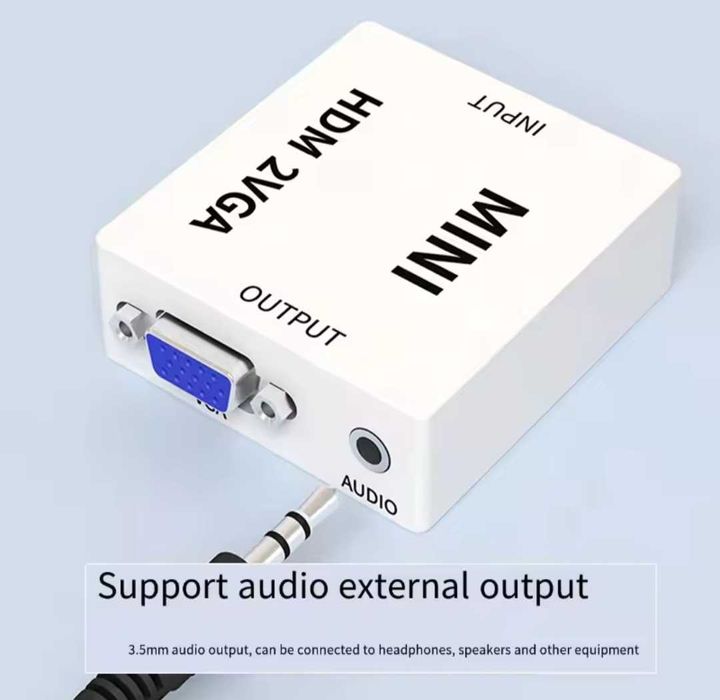 Конвертер з HDMI в VGA перехідник / адаптер / відеоконвертер