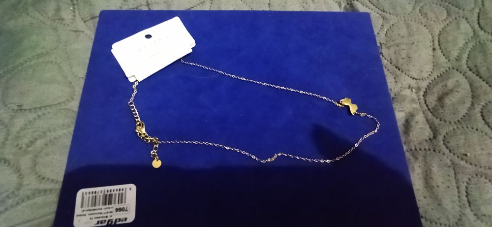 Celebrytka z motylkiem - nowa z stali chirurgicznej