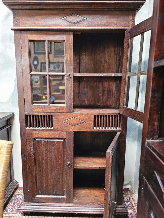 Witryna kolonialna tekowa 100 cm  # 1539 Stylowy Węgrów