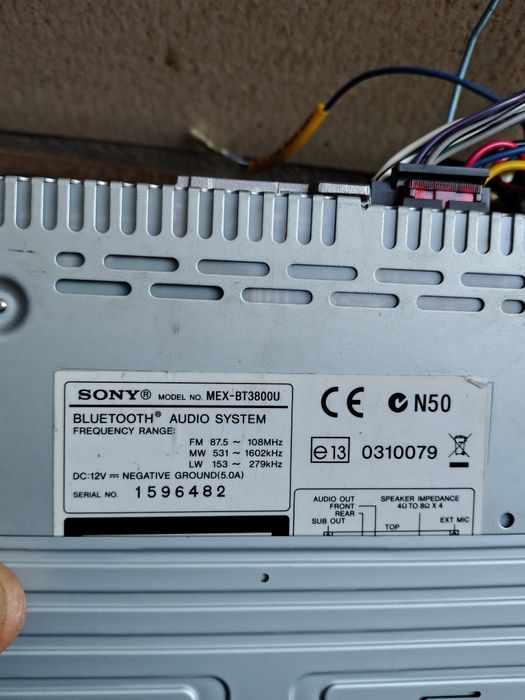 автомагнітола Sony  MEX BT3800U. CD .Bluetooth. USB.AUX.Mic. Оригінал .