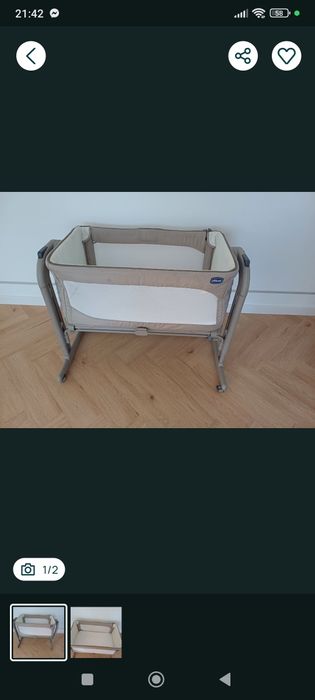 Łóżeczko Chicco magic dostawka