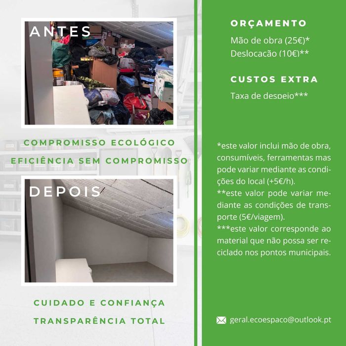 Remoção de Velharias, Limpeza de Sótãos e Garagens – Covilhã e Região