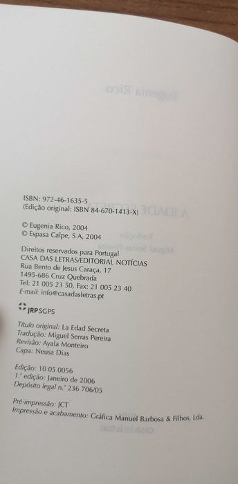 Livro - A Idade Secreta