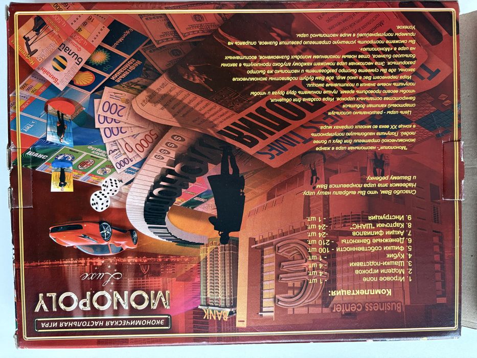 Настольна гра «МОНОПОЛІЯ»