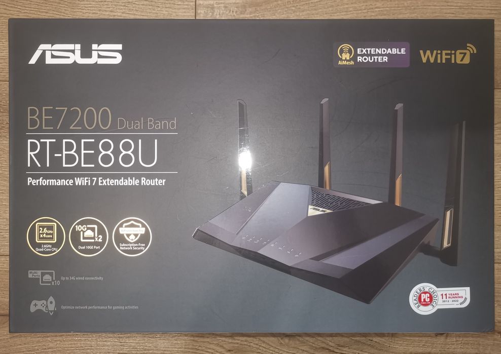 ASUS RT-BE88U WiFi 7 (BE7200 a/b/g/n/ac/ax/be)