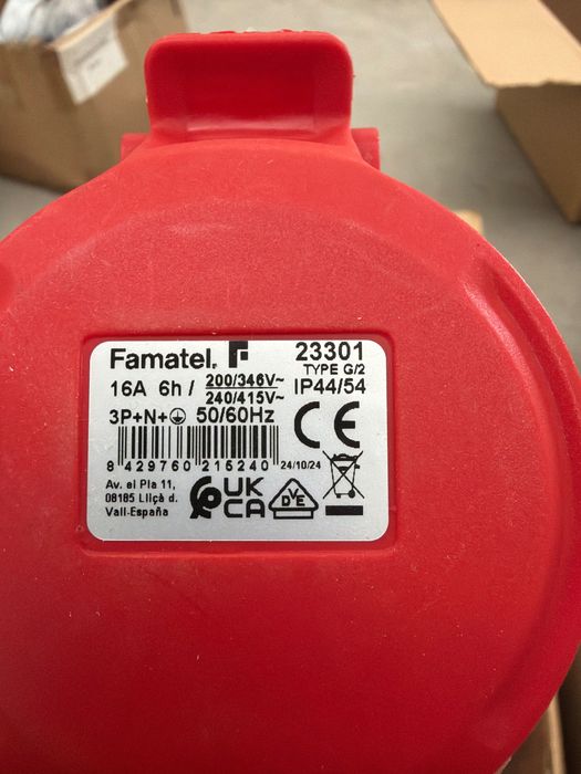 Tomada 16A 3P+N IP44/54 da Famatel