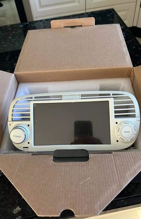 Rádio Android 14 com GPS Fiat 500 (Novo)