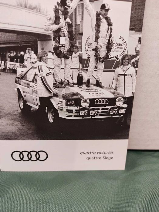 Pocztówka widokówka Audi quattro victories