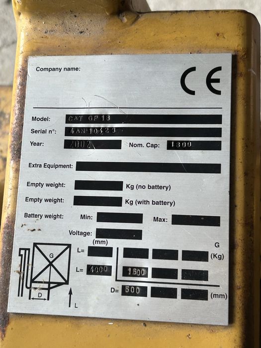 wózek widłowy catepillar