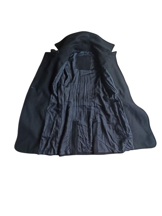 Sobretudo em fazenda grossa preto tamanho S