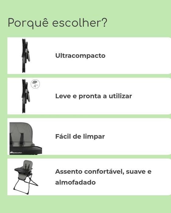 Cadeira papa Bebeconfort Lily arnês 5 pontos libertação rápida