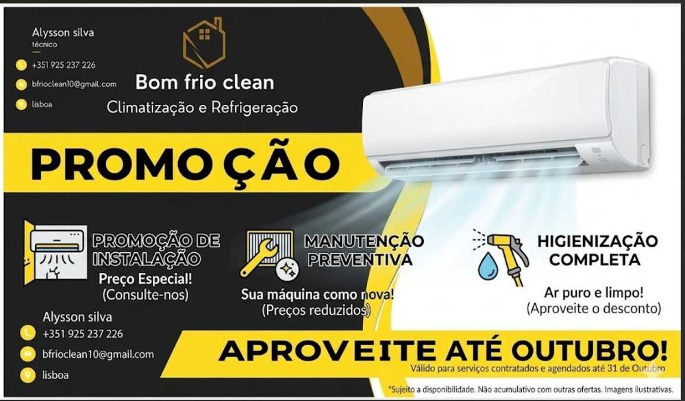 Ar condicionados e câmara fria