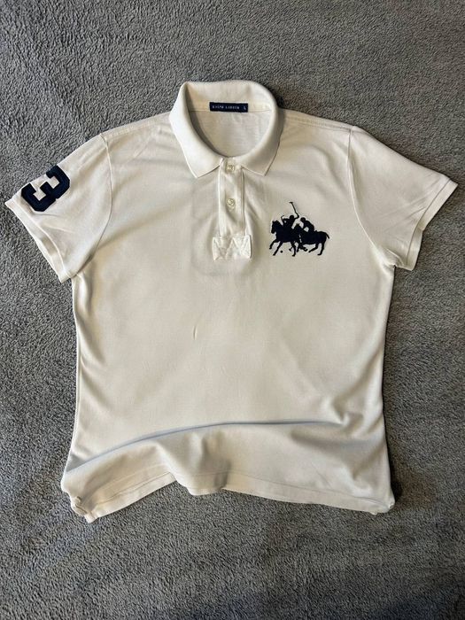 Поло Ralph Lauren з великим логотипом та цифрою 3 /Vintage 2000s