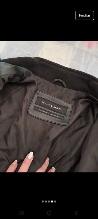 Casaco de homem preto Zara