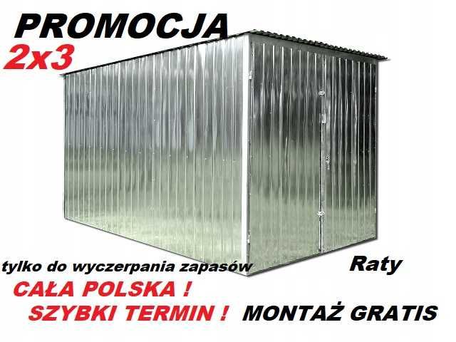 Garaż 2x3 Garaże Blaszak Blaszaki PROMOCJA! CAŁA POLSKA Szybki TERMIN!