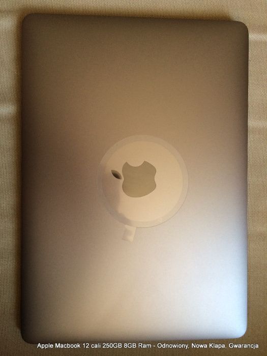 Apple Macbook 12 Cali Retina A1534 8GB SSD 250GB - Nowy LCD Okazja