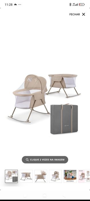 Mini Berço Kinderkraft Lovi Bege