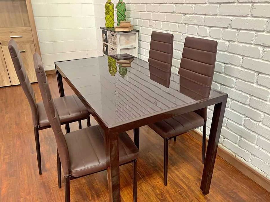 oferta mesa 4 cadeiras novas portes gratis
