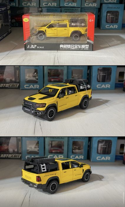 Нова машинка Dodge Ram 1500 іграшка металева модель авто в колекцію