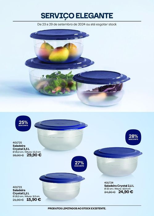 Varios artigos da tupperware