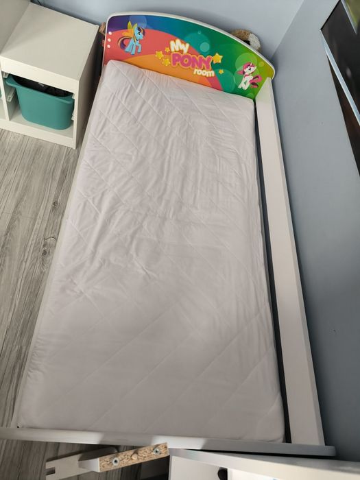 Łóżko dziecięce 160x80 używane, materac, szuflada