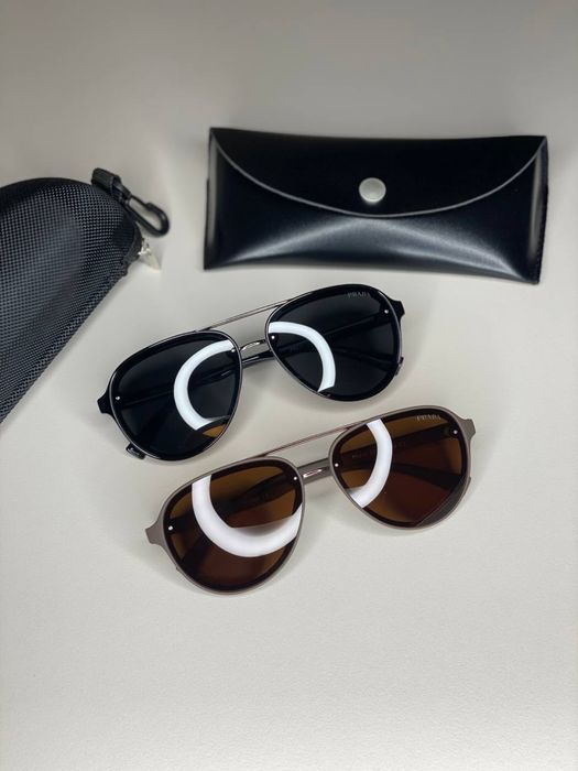 Сонцезахисні окуляри Prada авіатор чоловічі Polarized UV400