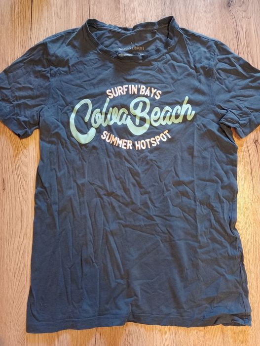 T-shirt męski niebieski