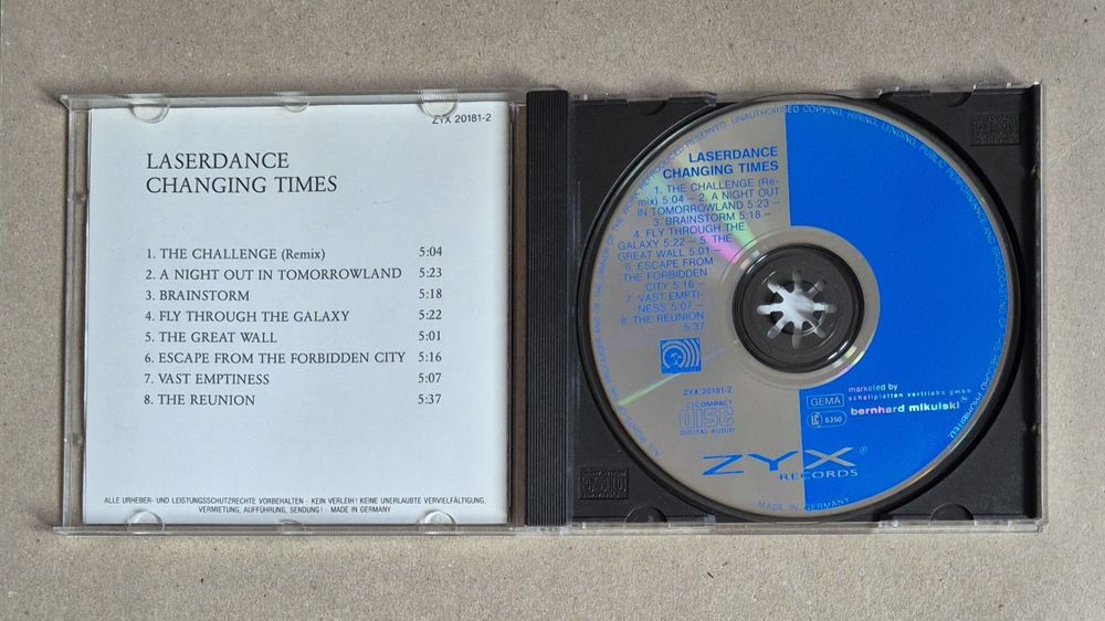 Laserdance - Changing Times (1990) CD Spacesynth