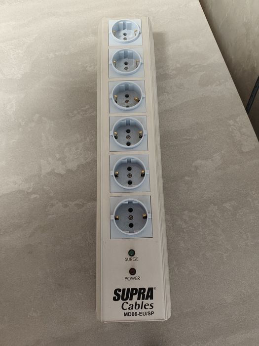 Продам фільтр Supra Mains Block MD06-EU/SP та фірмовий екранований кабель Supra LoRad 2.5 CS-EU (1.5 м)