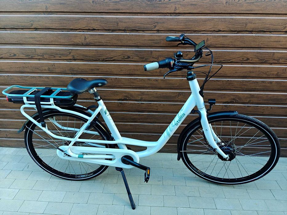 Rower elektryczny STELLA FIORE 1100 km 14.7 AH 529 WH 36v Asystent prowadzenia Jak nowa 9 TRYBÓW