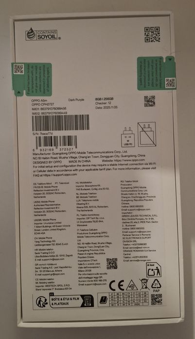 Smartphone OPPO A5m (6.67'' - 8 GB - 256 GB - Preto Nébula)