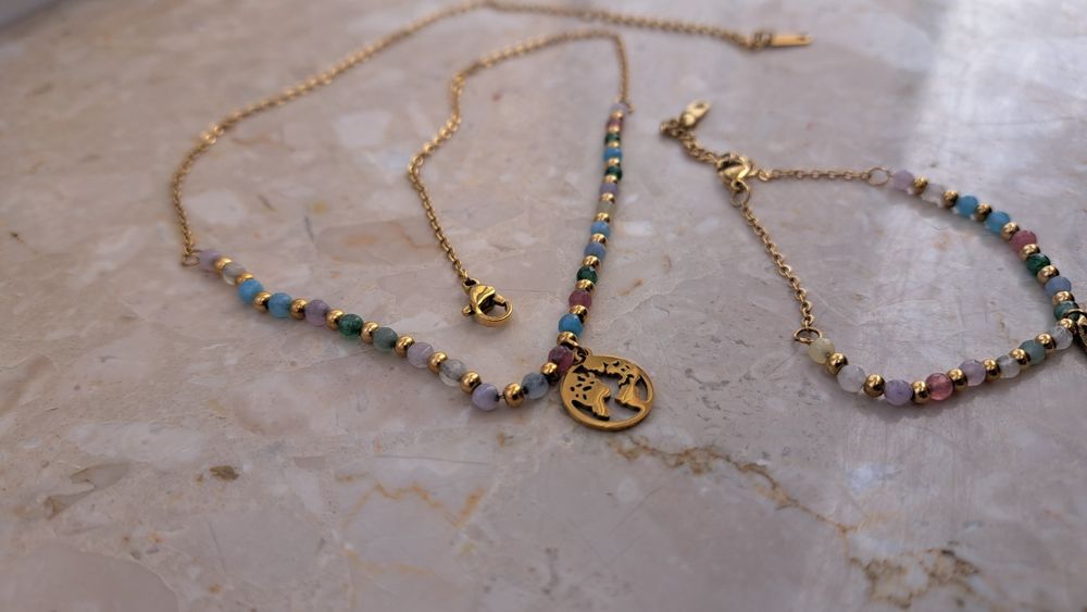 Łańcuszek + bransoletka ze stali nierdzewnej