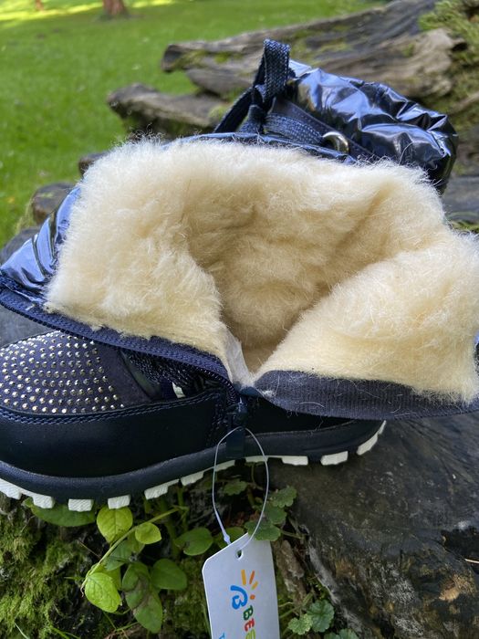 РОЗПРОДАЖ Зимові дутикі чоботи дівчинка 22-25р, арт 1157, зимние