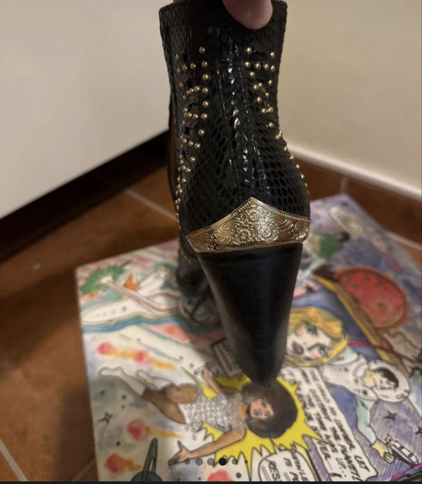 Sapatos MACEO black snake gold