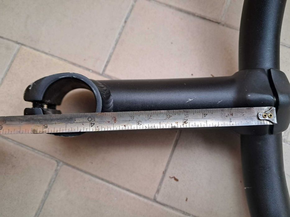 Guiador alumínio preto + avanço