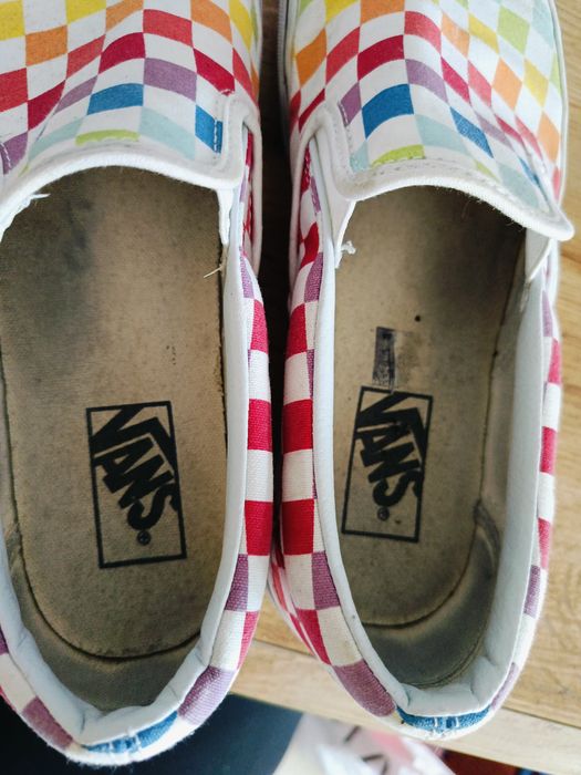 Trampki Vans slip on 40,5 kratka kolorowe