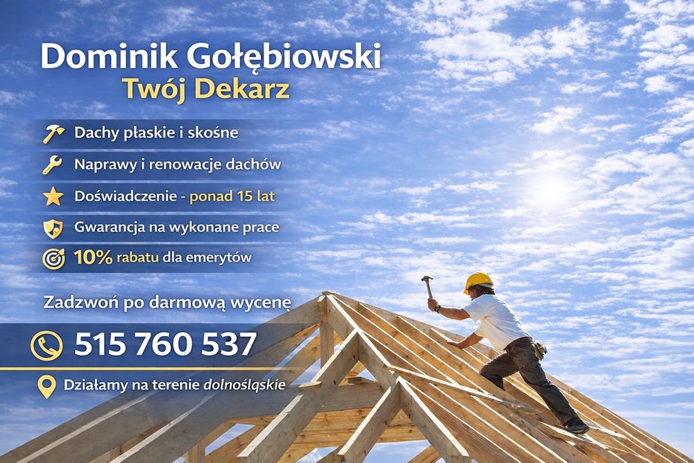 Dekarz Naprawa dachu  i wymiana