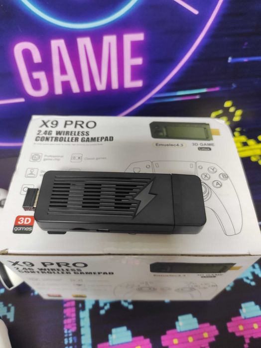 Ігрова Ретро Приставка для сучасних телевізорів X9 PRO на 64 GB Денди Супер Марио PlayStation 1 Tekken BattleToads Танчики Sega Чип и Дейл Аладдин