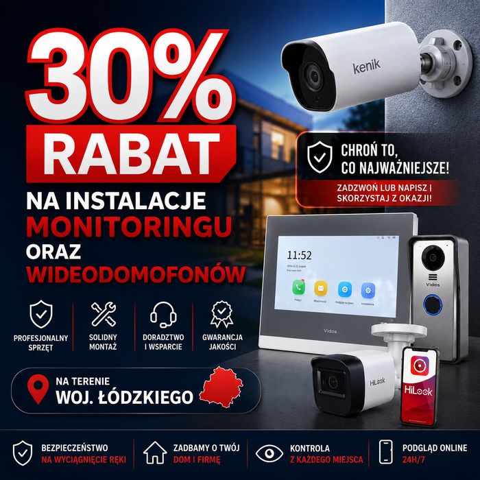 Monitoring • Alarmy • Wideodomofony • Sieci LAN