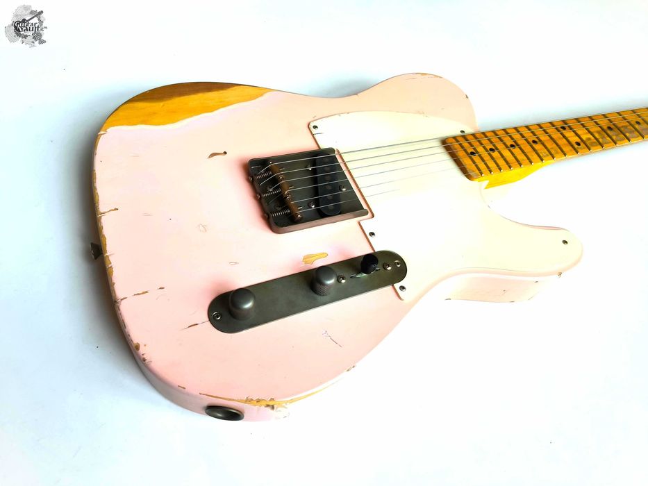 Як новий Nash E-57 Telecaster Esquire Relic '2022 Shell Pink w/case&docs