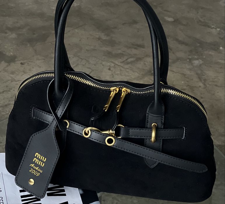 Сумка mіu mіu замшева