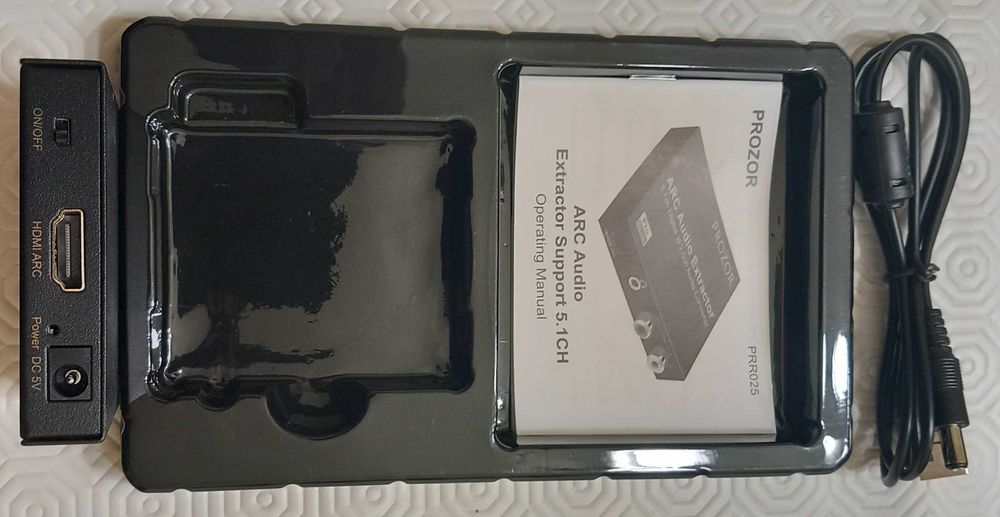 DAC PROZOR 192kHZ - 24bit : HDMI eARC to RCA Stereo [Pro Version]