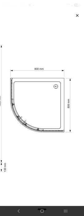 Brodzik ALFA płytki
