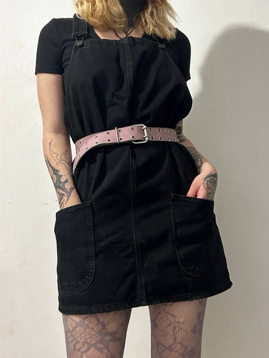 Джинсовий комбінезон чорний розмір 40 денім