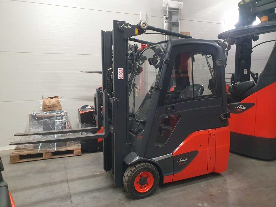 Wózek widłowy Linde E16C 2016r Kabina Duplex wolny skok E14 E18 E20