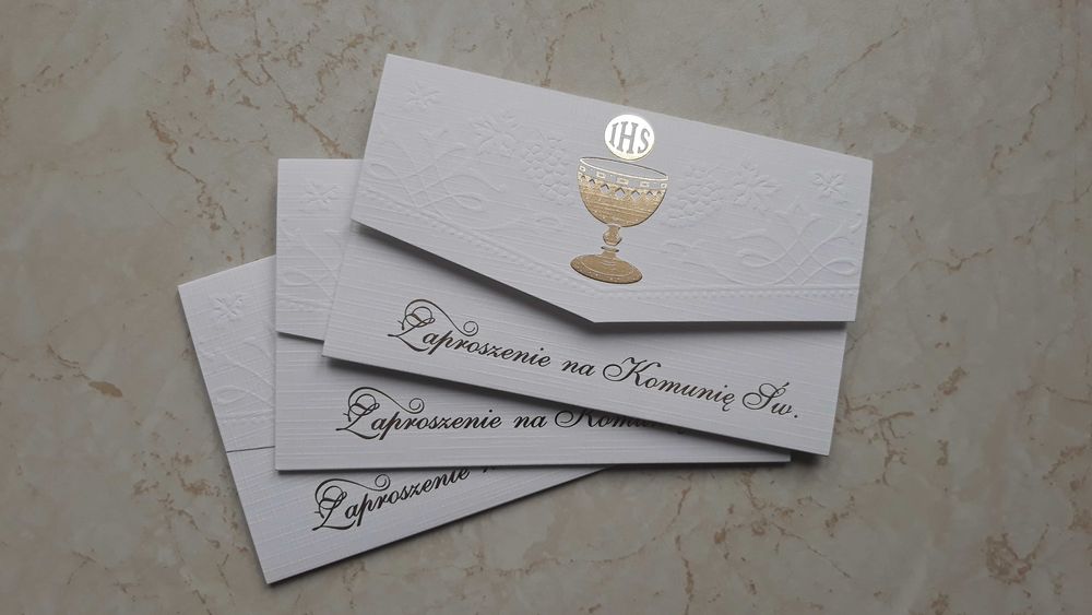 Zaproszenia na Komunię Św.  (2szt.)