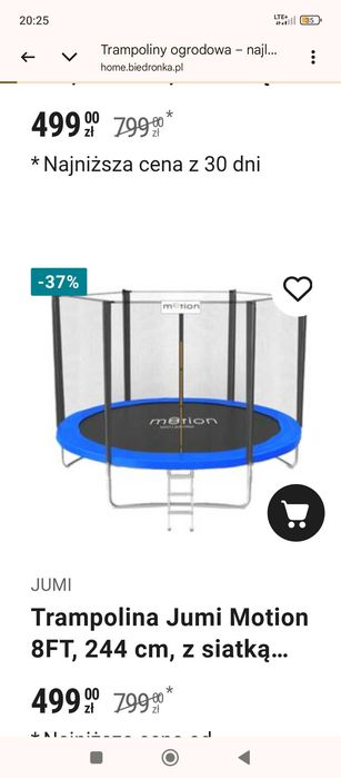 Oddam trampolinę dla dzieci - rezerwacja.